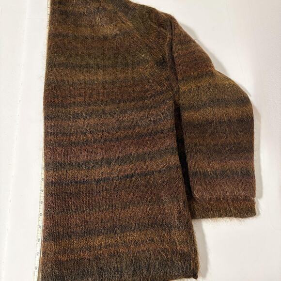 SO Striped Mohair Turtleneck Sweater L - Picture 8 of 10